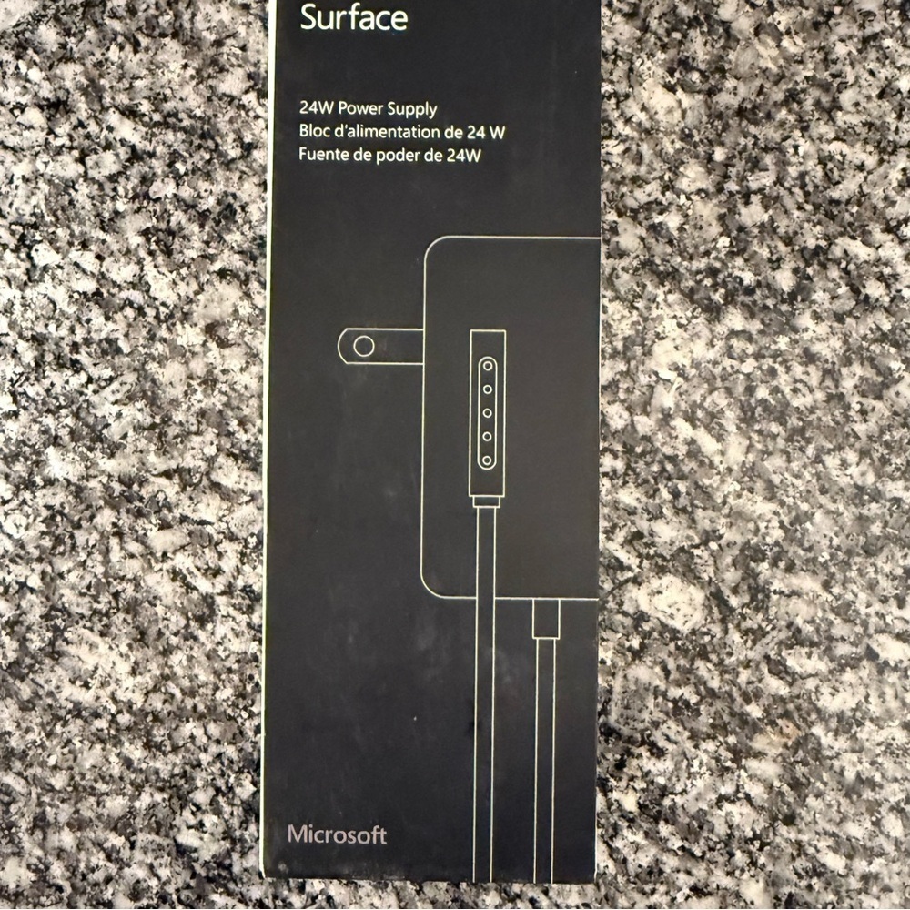 Microsoft Surface 24W Power Supply designed Surface 2 Go & RT devices new in box